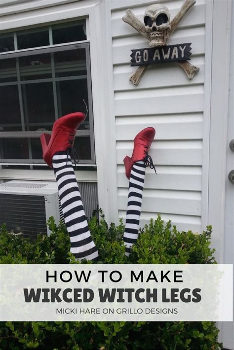 Wicked witch legs decoration